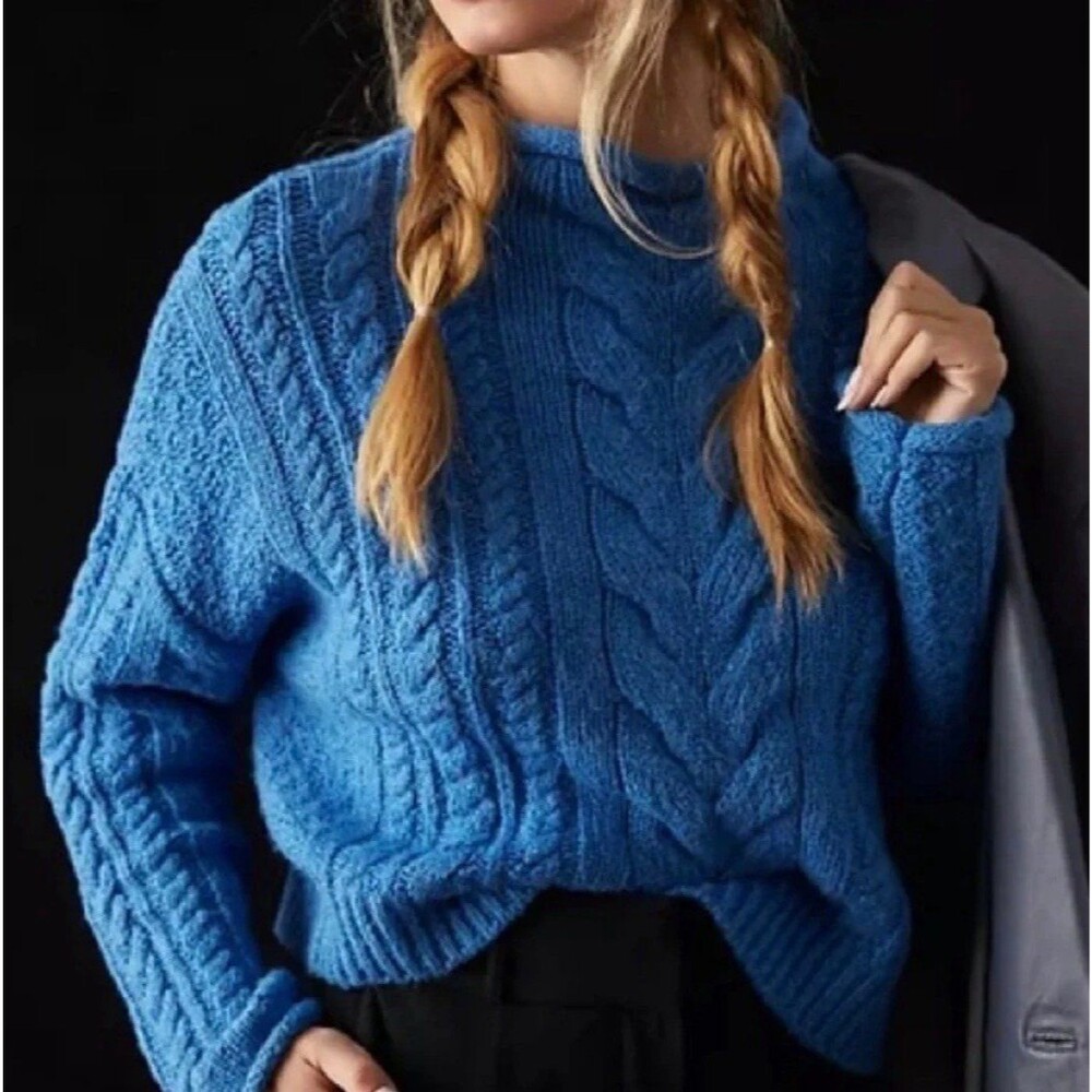 Pilcro by Anthropologie Roll Neck Knit Sweater